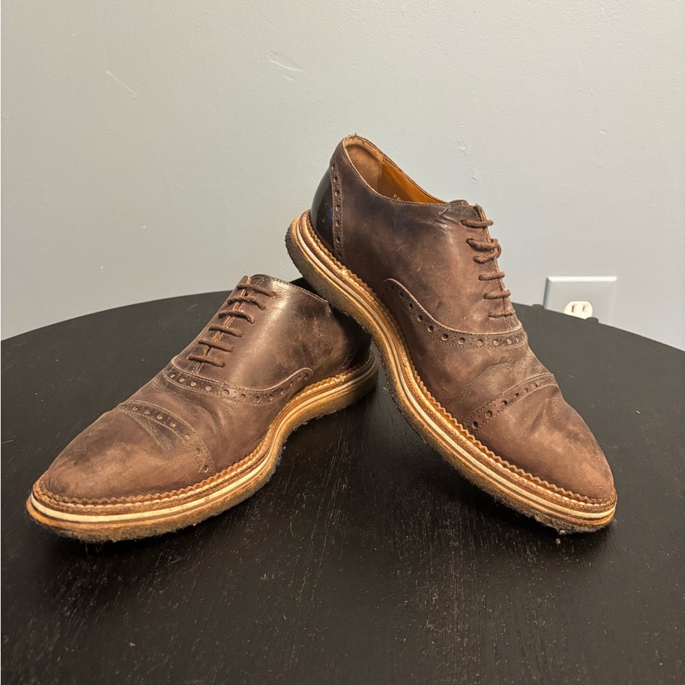 Louis Vuitton Dark Brown Leather Oxfords